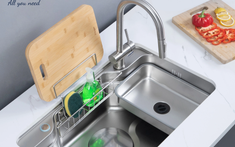 Nâng tầm không gian bếp hiện đại với bộ sưu tập chậu rửa bát 1 hố và vòi rửa cao cấp Kluger 
