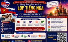 Lớp tiếng nga trực tuyến dành cho người mới bắt đầu