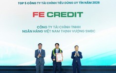 FE CREDIT: 3 năm dẫn đầu "Top 5 Công ty Tài chính tiêu dùng uy tín"