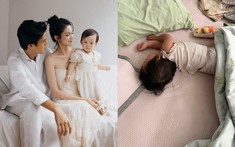 Con gái Quỳnh Lương ngủ 15-16 tiếng/ngày, dân mạng thắc mắc chuyện dinh dưỡng