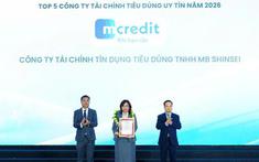 Mcredit ghi danh Top 5 Công ty tài chính tiêu dùng uy tín năm 2026