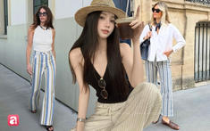 Quần âu kẻ sọc dọc: Chiếc quần hack chân dài miên man còn rất hợp với style "old money"