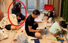 Cường Đô La khoe ảnh gia đình, cô gái lạ mặt ngồi cạnh Subeo thành tâm điểm
