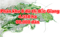 Bắc Giang phê duyệt quy hoạch Phân khu 8 với 4.378 ha