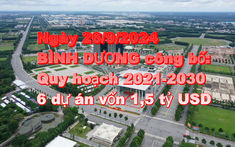 Công bố Quy hoạch tỉnh Bình Dương, trao chứng nhận đăng ký đầu tư cho 6 dự án với vốn 1,5 tỷ USD