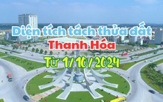 Diện tích tối thiểu được phép tách thửa đất tại Thanh Hóa từ ngày 1/10/2024