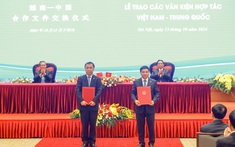 Việt Nam - Trung Quốc trao 10 văn kiện hợp tác quan trọng