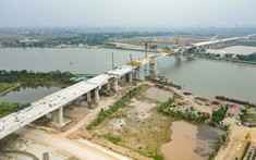Hợp long cầu gần 1.500 tỉ nối Nam Định với Ninh Bình