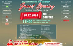 Khởi tranh giải golf cúp Trần Anh Group vào ngày 20/12