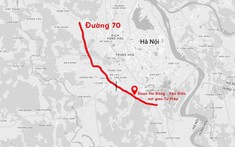 Hà Nội đầu tư hơn 2.500 tỷ đồng nâng cấp tuyến đường 70