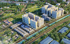 Cất nóc tòa căn hộ cao 20 tầng tại Bắc Giang