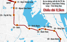 Năm 2025, triển khai xây dựng metro Nam Thăng Long - Trần Hưng Đạo dài 11,5 km
