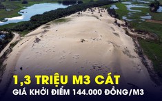 Hàng triệu mét khối vật liệu sau nạo vét sông được tỉnh Quảng Nam đem bán, giá từ 144.000 đồng/m3