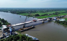 Long An hợp long cầu Vàm Cỏ Đông và khởi công tuyến đường ĐT822B