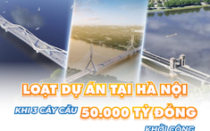 Loạt dự án tại Hà Nội hưởng lợi khi 3 cây cầu gần 50.000 tỷ đồng khởi công