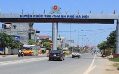 Phúc Thọ khởi công đường vành đai thị trấn nối hai tỉnh lộ quan trọng