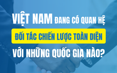 Việt Nam đang có quan hệ Đối tác Chiến lược Toàn diện với những quốc gia nào trên thế giới?