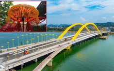 Những chiếc “lọng vàng cung đình” trên cây cầu mới ở Huế có gì đặc biệt?