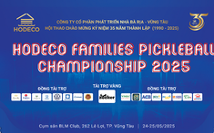 Hơn 400 VĐV sẽ tranh tài tại HODECO Families Pickleball Championship 2025