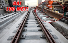 Ray thép “made in Vietnam” dùng cho đường sắt tốc độ cao sẽ có chiều dài 100m