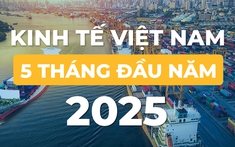 Bức tranh kinh tế Việt Nam 5 tháng đầu năm 2025 qua những con số
