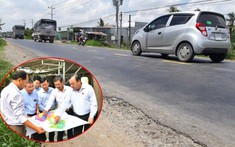 Lãnh đạo tỉnh Tây Ninh khảo sát dự án nâng cấp, mở rộng Quốc lộ 62
