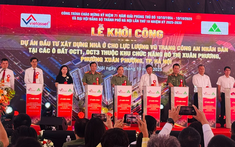 Hà Nội khởi công xây dựng 818 căn hộ cho cán bộ, chiến sĩ công an tại Xuân Phương