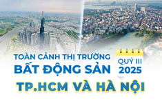 Toàn cảnh thị trường bất động sản TP.HCM và Hà Nội quý 3/2025