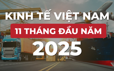 Bức tranh kinh tế Việt Nam 11 tháng đầu năm 2025 qua những con số