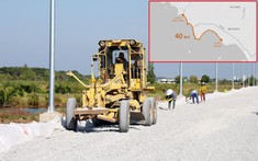 Đang làm tuyến đường ven biển dài 40km tại An Giang