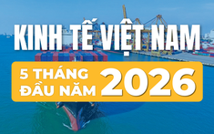 Kinh tế Việt Nam 5 tháng đầu năm 2026 qua những con số