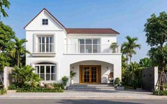 Biệt thự Hưng Yên phong cách Địa Trung Hải dưới mái ngói Bắc Bộ