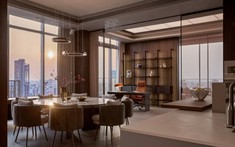 Penthouse hướng sông Sài Gòn: Phong cách nghỉ dưỡng và sự chuyển tiếp không gian vô hình