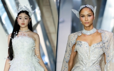 H'Hen Niê hóa “nữ thần bướm”, con gái Quyền Linh lần đầu catwalk ở show Chung Thanh Phong