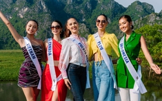 Thí sinh Miss Cosmo 2024 mê đắm vẻ đẹp non nước kỳ vĩ, trải nghiệm du lịch và ẩm thực Ninh Bình