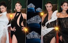 Dàn mỹ nhân "Hoàn vũ" tụ họp, trầm trồ vì vương miện đính kim cương của "Miss Cosmo 2024"