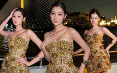 Hoa hậu Quế Anh đến Thái Lan thi "Miss Grand 2024": Phong cách ngọt ngào, luôn đầy năng lượng