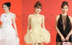 Thảm đỏ BST "Peace Dream": Nhã Phương diện outfit điệu đà, Hạnh Sino visual “đỉnh của chóp”