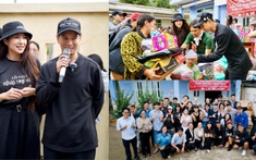 Lý Hải cùng đoàn phim "Lật mặt 8: Vòng tay nắng" trao quà từ thiện cho bà con nghèo tại Ninh Thuận