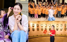 Hoa hậu Lương Thùy Linh hỗ trợ sơn mới 7 ngôi trường xuống cấp, giúp học sinh đến trường ở vùng cao