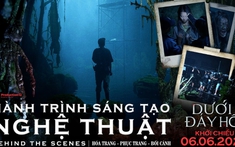"Dưới đáy hồ" hé lộ hậu trường độc đáo: Diễn viên ra sức tập luyện cho cảnh nhảy xuống hồ đá tử thần từ độ cao 15m
