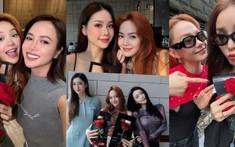 'Vườn hồng' rực rỡ của Minh Hằng ngày 8/3: Toàn chị đẹp nhan sắc