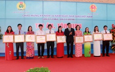 Vinh danh 183 nhà giáo tiêu biểu ngành Giáo dục năm 2018