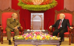 Tổng Bí thư, Chủ tịch nước tiếp Bộ trưởng Bộ các LLVT Cách mạng Cuba