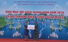 Quảng Ninh: Tặng tủ sách thiếu nhi nhân dịp tổ chức Hội sách và Hội thi hùng biện “cuốn sách em yêu”