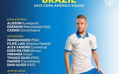 Copa America 2019: Brazil bất ngờ loại Marcelo và Vinicius