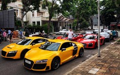 Dàn siêu xe Audi R8 hàng đỉnh của nhà giàu Việt tụ tập tại Sài thành