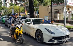 Nhiều năm "đắp chăn" trong garage, Ferrari F12 Berlinetta bất ngờ được Phan Thành cho tái xuất trên đường