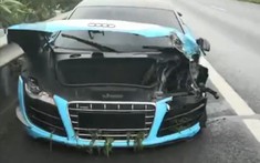 Lái siêu xe Audi R8 gây tai nạn trên cao tốc, thiếu gia 23 tuổi ngó lơ việc khắc phục hậu quả