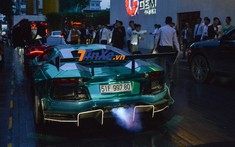 Video dàn siêu xe gần 200 tỷ đồng nẹt pô "khạc lửa" mừng Cường "Đô-la" cưới vợ